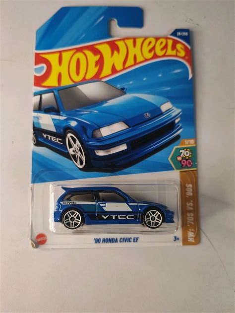 Hot Wheels 1:64 Scale | 90 HONDA CIVIC EF | HW: 70s VS 90s | 1/10 | 28/250