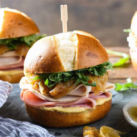 Ham and Turkey Sliders - Foxes Love Lemons
