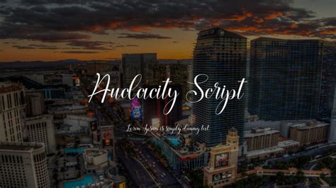 Audacity Python Script Template 的图像结果