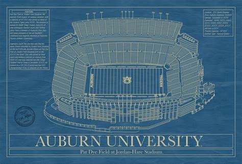 Seating Chart Jordan Hare Stadium at Ryder Sidaway blog