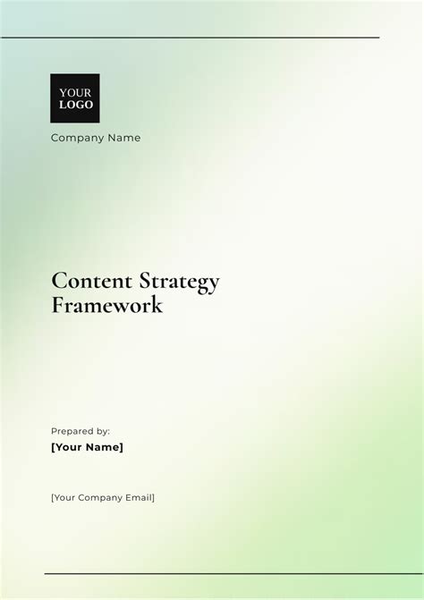 Image result for Strategy Framework Template