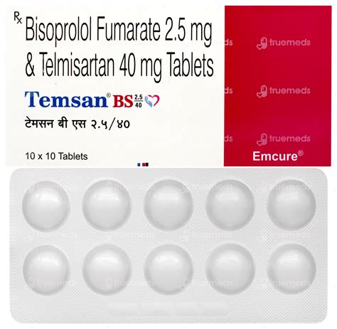 Temsan Bs 2540 Tablet 10 - Uses, Side Effects, Dosage, Price | Truemeds