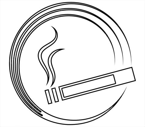 Cigarette Clip Art Black And White