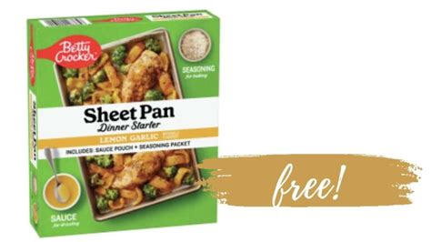 FREE Betty Crocker Sheet Pan Dinner Starters :: Southern Savers