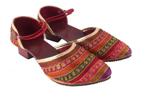 Kanishq Rajasthani Handicrafted Multi Colour Jutis : Amazon.in: Shoes ...