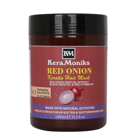 KERAMONIKS RED ONION KERATIN HAIR MASK 1000 ML : Amazon.in: Beauty