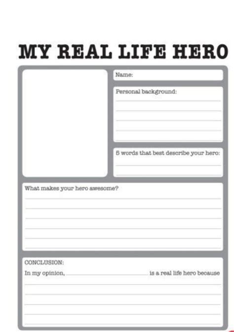 MY REAL LIFE HERO Name: CONCLUSION: In my opinion, Personal background ...