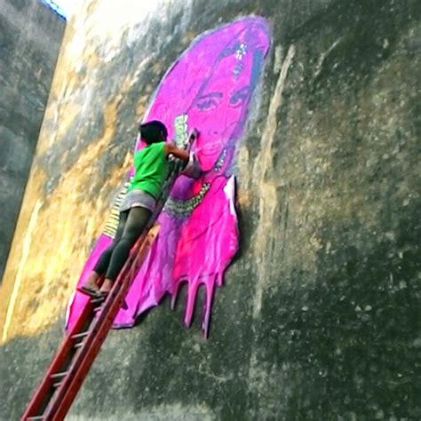 The Pink Lady: Meet the First lady of Indian street art - Culture