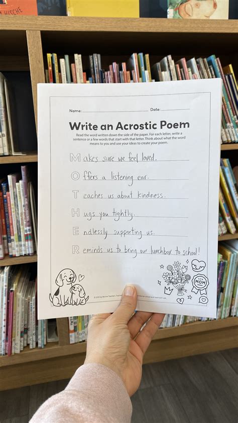 How To Write Acrostic Poems: Examples and Templates - Asha Modern School