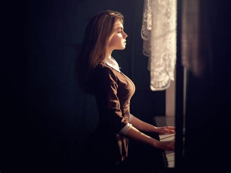 Download wallpaper chest, girl, figure, window, form, profile, section ...