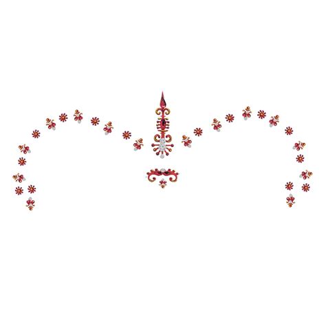 Comet Busters Fancy Crystal Bridal Red Bindi Tattoo stickers Body Art