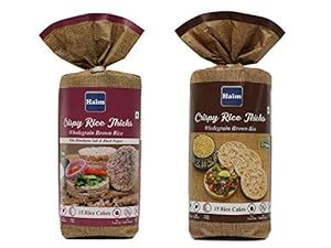 HAIM Organic Wholegrain Brown Rice Cakes with Himalayan Salt & Black ...