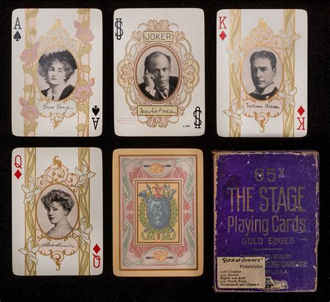 Lot Detail - United States Playing Card Co. The Stage No. 65x Playing ...