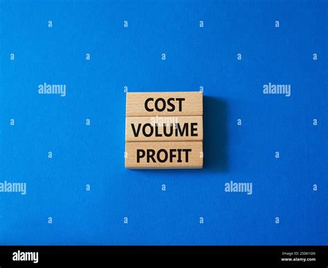 Cost Volume Profit symbol. Concept word Cost Volume Profit on wooden ...