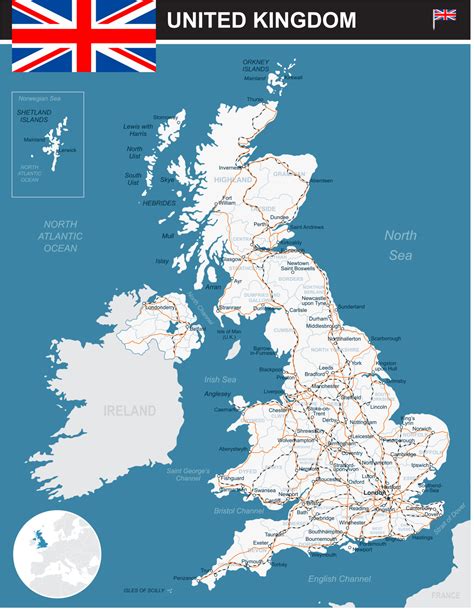 UK Map Labeled