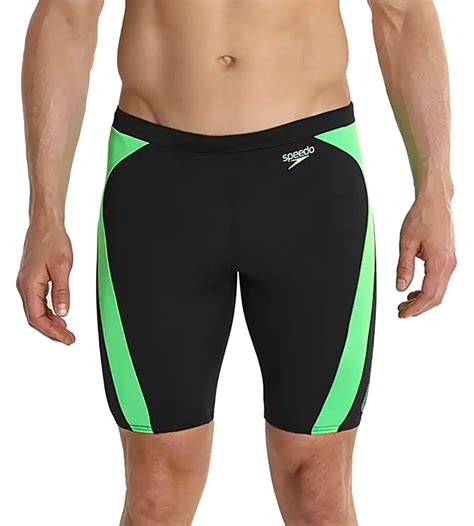 Buy Speedo Black Fluo Green Monogram Graphic Splice Jammer Black-Fluo ...