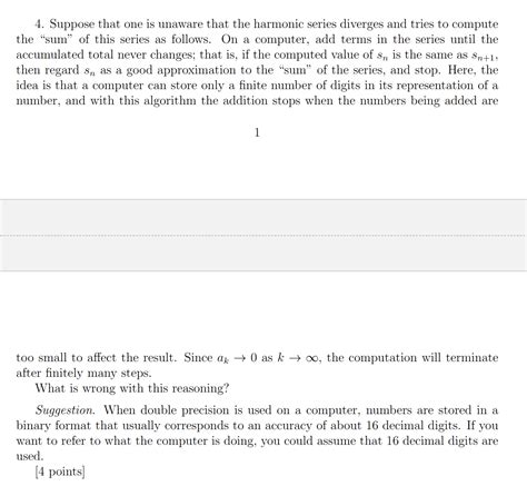 Solved 4. ﻿Suppose that one is unaware that the harmonic | Chegg.com