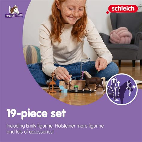 schleich HORSE CLUB — 19-Piece Equestrian Washing India | Ubuy