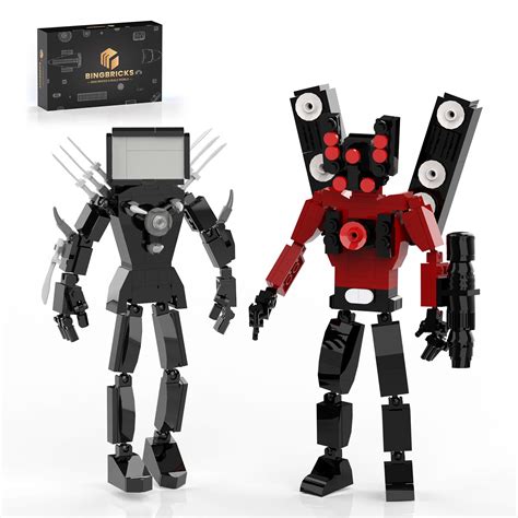 Buy Nubee Skibidi Toilet Building Set with Titan Tv Man and Titan ...