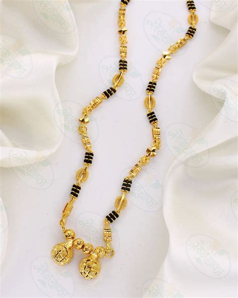 REGAL MAJESTY GOLD PLATED WATI PENDANT MANGALSUTRA – Sonchafa