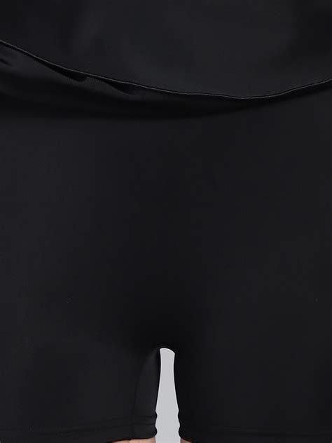 CUKOO Padded Black with Sea Green Border Swimsuit – cukoo.in