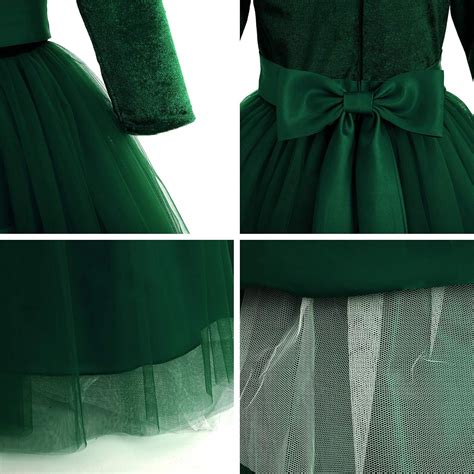 Buy Flower Girl Dresses 3/4 Sleeve Velvet Princess Dress Bridesmaid ...