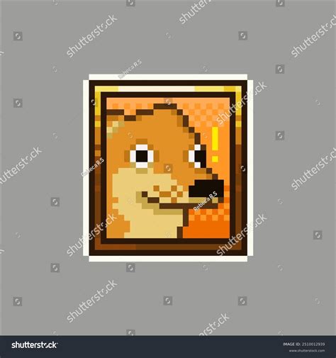 Surprised Dog Pixel Art Meme Stock Vector (Royalty Free) 2510012939 ...