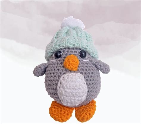 Buy Fuzzy Cuddles Handmade Crochet 100% Cotton Mini Penguin Small Handy ...