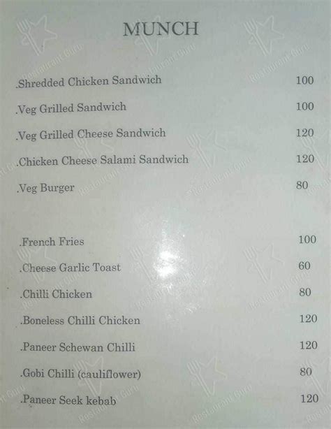 Menu at Outhouse Restro, Ranchi, 88Q3+75G Bypass Road