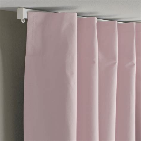 BENGTA block-out curtain, 1 piece, light pink/with heading tape ...