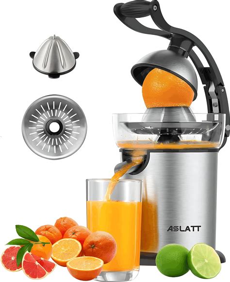Amazon.com: ASLATT Electric Citrus Juicer Squeezer Stainless Steel ...