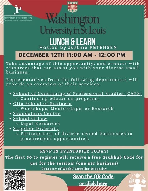 A Lunch and Learn with Washington University in St. Louis! - Justine ...