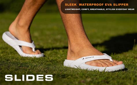 Buy Impakto Men's Arch Support Flip Flops | Lightweight & Bounce-Back ...