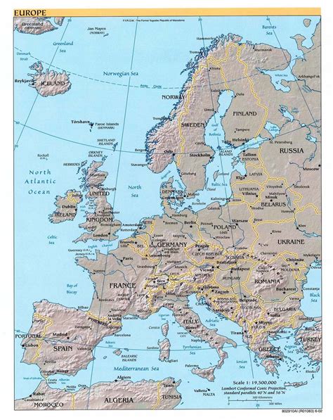Maps of Europe | Map of Europe in English | Political, Administrative ...