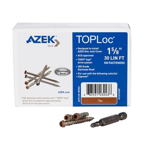 TimberTech #10 x 1-5/8-in Composite Deck Screws ( 100 -Per Box ) in the ...