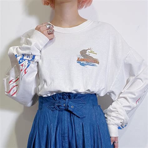 Bike printed white long sleeves tee | LEMON