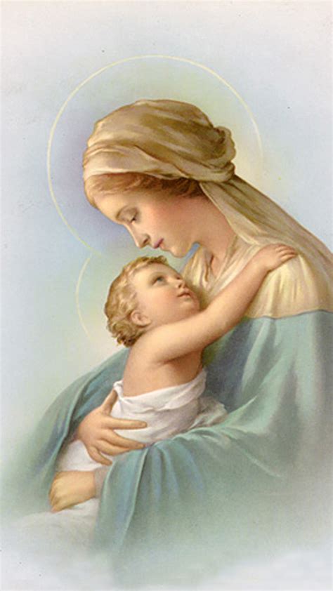 Mother Mary With Baby Jesus Wallpaper (32+ images)