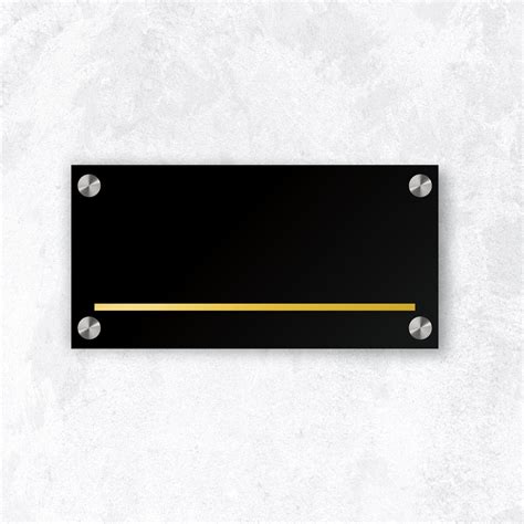 The Black N Grey Nameplate – Nameplate Studio