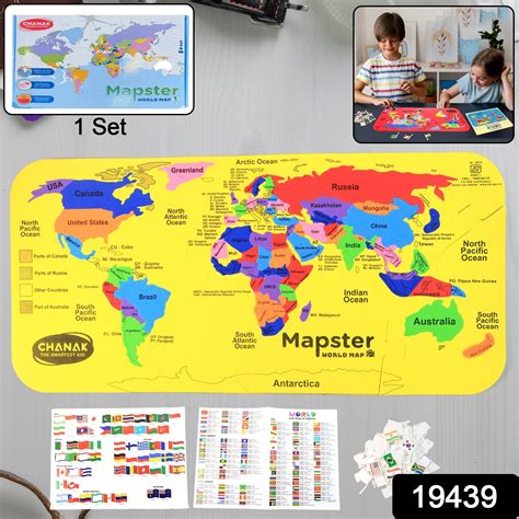 Aditi Mapster World Map Eva Foam Puzzle Set – Online Buyer