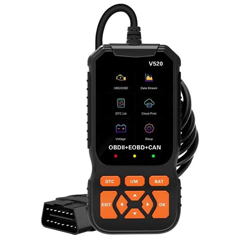 V520 2.8 Inch TFT Color Screen OBD2 Car Diagnostic Scanner for 1996 and ...