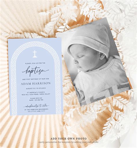 Free printable baptism invitation templates, Download Free printable ...