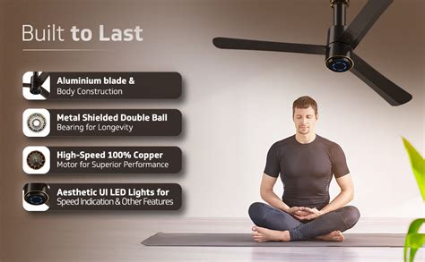 Buy V-Guard Insight-G Premium Bldc Ceiling Fan For Home | 6 Speed ...