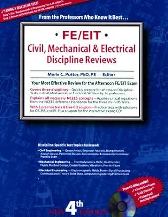 Buy Fe/Eit: Civil, Mechanical and Electrical Discipline Reviews Book ...