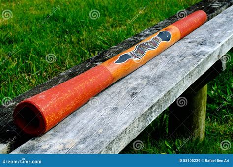 Australian Didgeridoo -Didjeridu Stock Image - Image of clipping ...