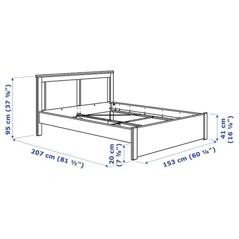 SONGESAND bed frame, brown, 140x200 cm (551/8x783/4") - IKEA