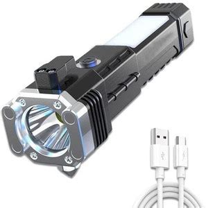 Shopeleven Life-Saving Tool Torch Rechargeable LED Flashlight Long Beam ...