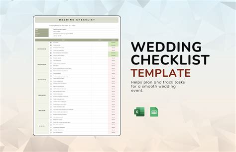 Wedding Timeline Checklist Template
