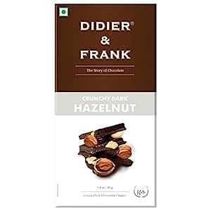Didier & Frank Crunchy Hazelnut Dark Chocolate, 50g : Amazon.in ...
