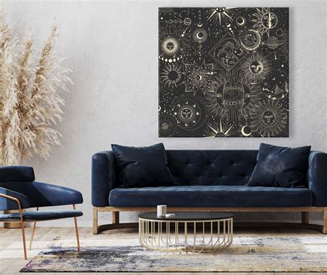 Cosmic Pattern With Constellations – Myindianthings