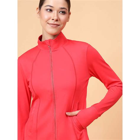 Buy Fitkin Women Red Fit Move Run Jacket Online